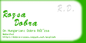 rozsa dobra business card